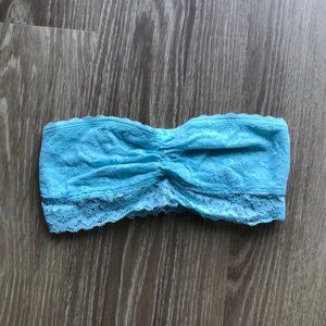 Light Blue Sweetheart Neckline Lace Bandeau